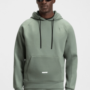 Cotton-blend hoodie with stretch