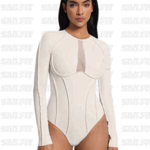 V-Panel Mesh Bodysuit