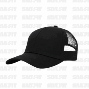 Cult Half Mesh Cap Black- Unisex Adjustable Cap for Men & Women