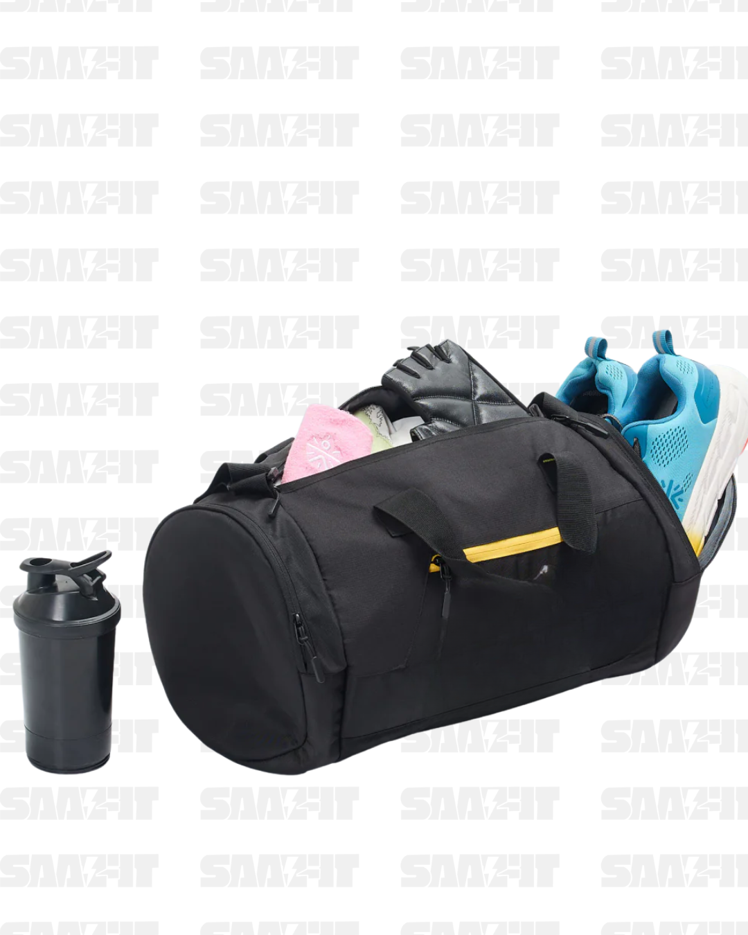 Cult Unisex Black Duffle Bag with Shoe Compartment 2 - Image 3
