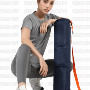 Cult Yoga Mat Bag Navy with Adjustable Shoulder Strap Fits Up to 6mm Mat