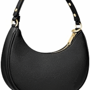 Vantamo Crescent Bags For Women with RFID Protection, Half Moon Clutch Purses for Women with Anti-Theft Clip