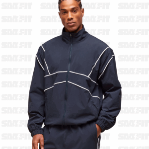 Retro Crinkle Track Jacket