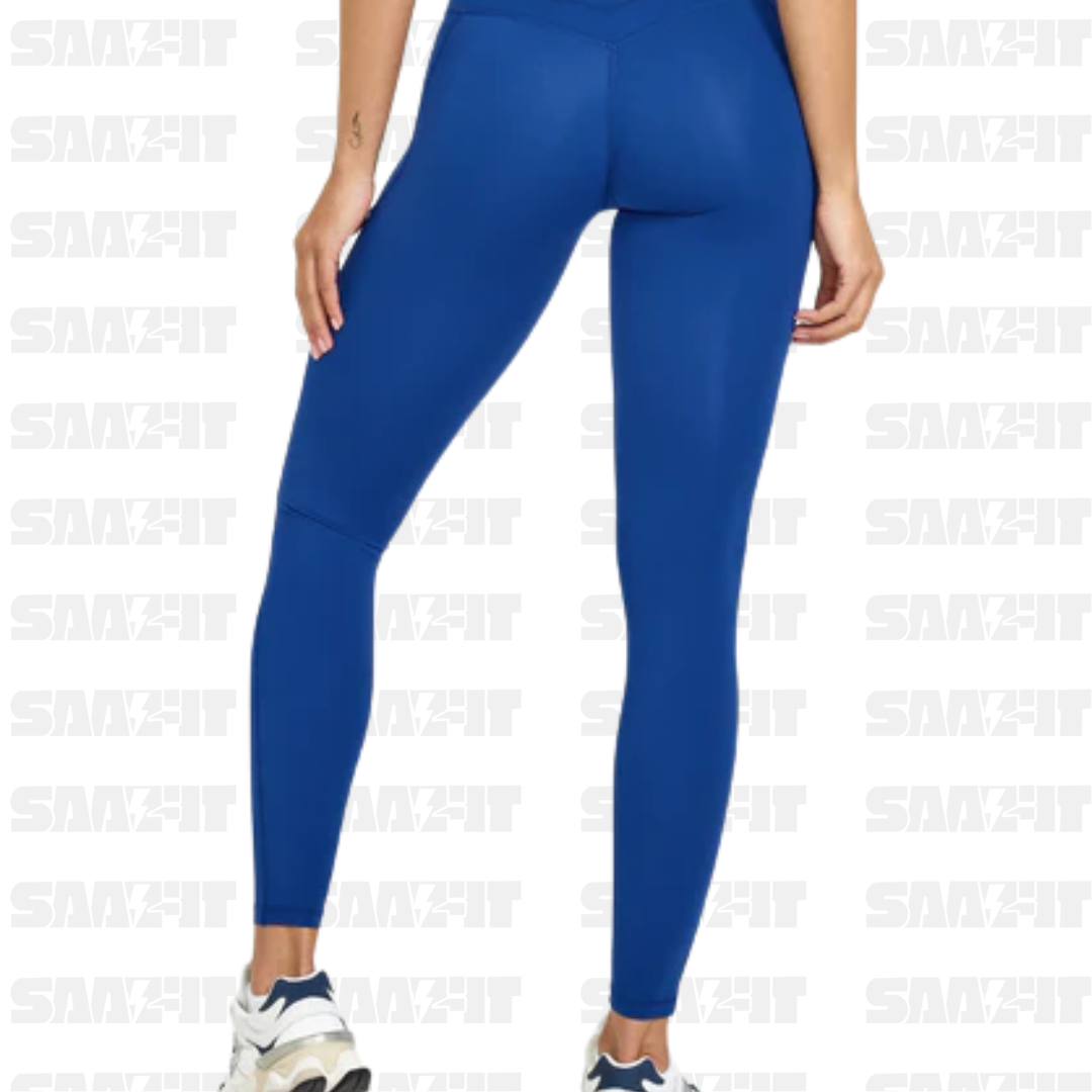 Blue Unified High Waisted Pocket Leggings - Image 2