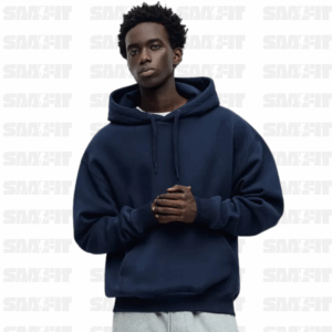 Black Basic Hooded Sweatshirt