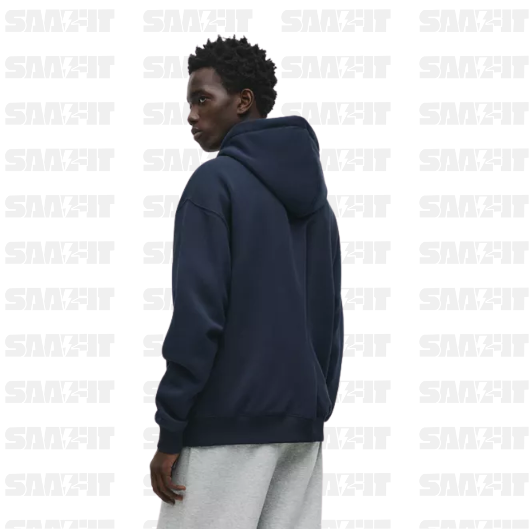 Black Basic Hooded Sweatshirt - Image 2