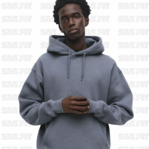 Grey Basic Hooded Sweatshirt