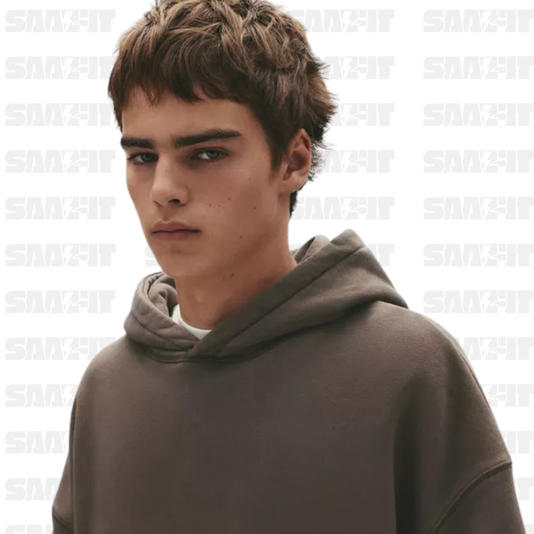 Brown STWD Patch Hoodie - Image 2
